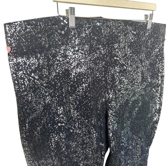 Torrid Premium Legging - Metallic Splatter Black Size 4X - Picture 9 of 12